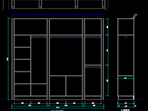 全屋家具柜子设计CAD图纸